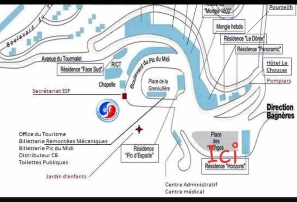 Appt Chaleureux 2 - 4 Personnes Au Pied Des Pistes - Draps Et Linges De Toilette Non Fournis - Menage Non Inclus Apartment La Mongie Luaran gambar